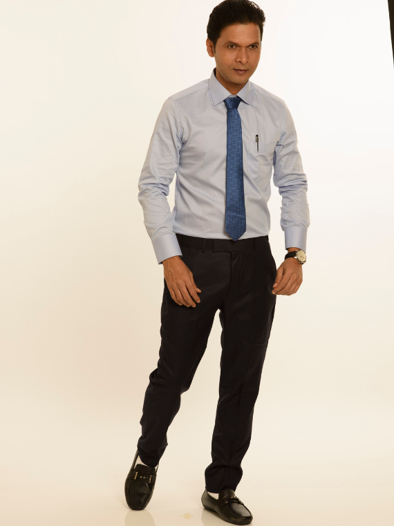 Men's plain rugular fit formal shirt