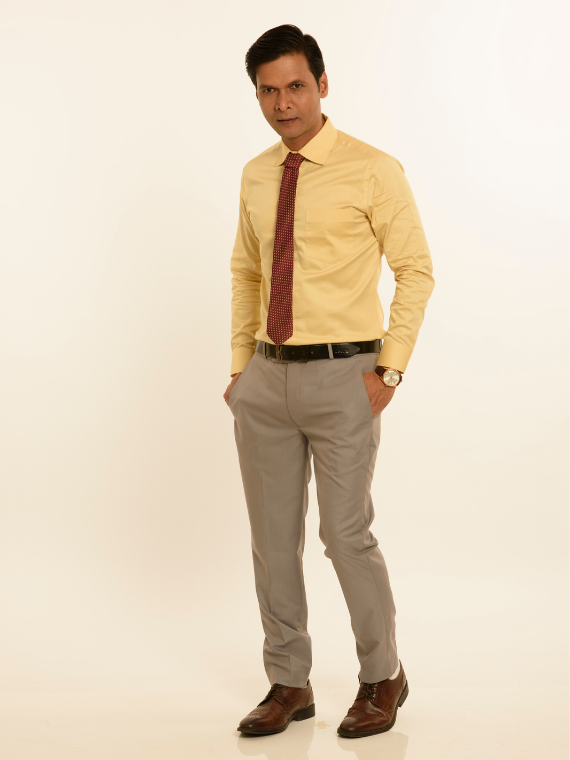 Men's plain rugular fit formal shirt