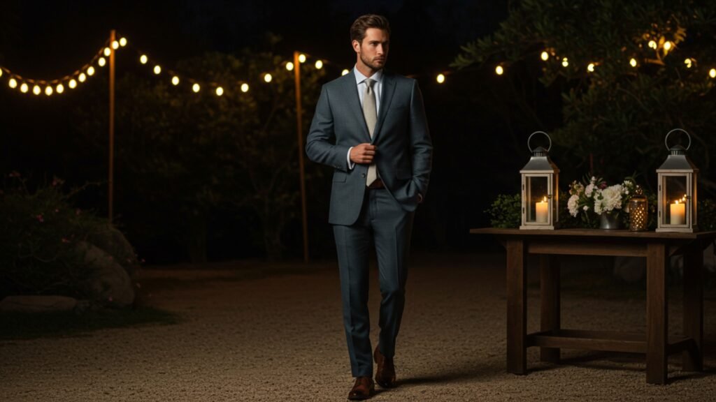 Tropical Wool Suit for Evenings