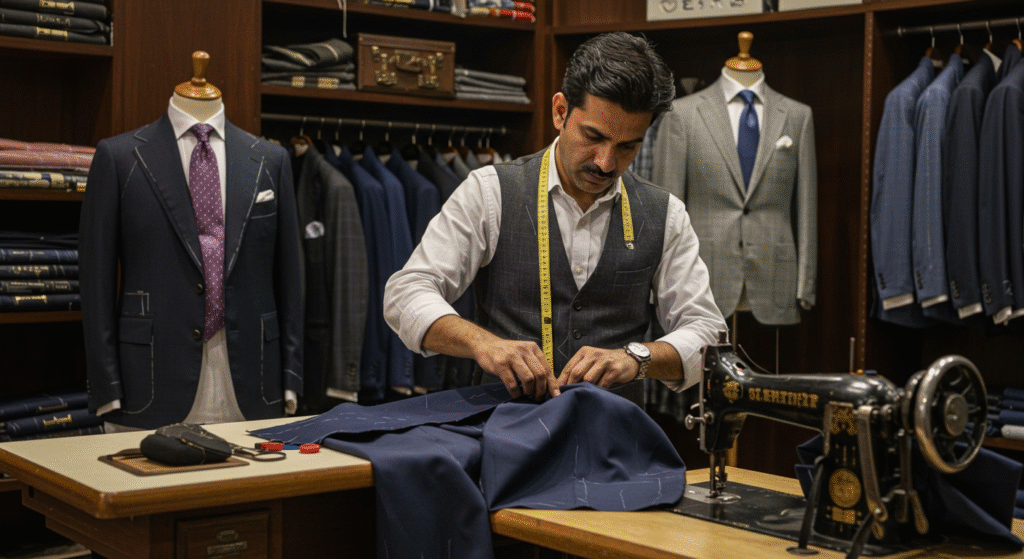 Men’s Bespoke Suits Tailor in Mumbai
