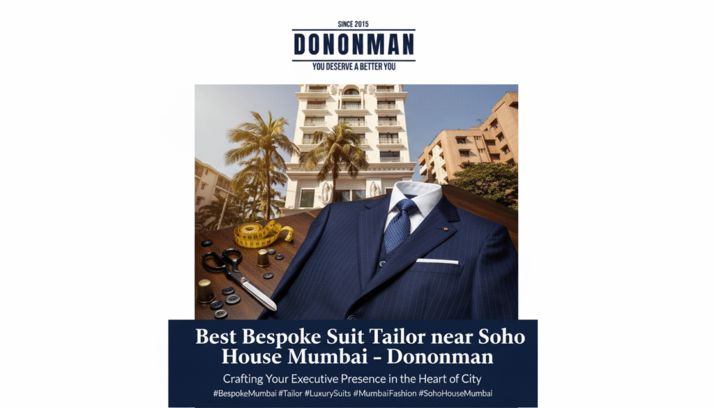 Best Bespoke Suit Tailor near Soho House Mumbai – Dononman